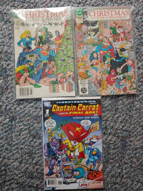 Christmas With The Super Heroes #1 & #2 & Captain Carrot And The Final Ark!  Dc