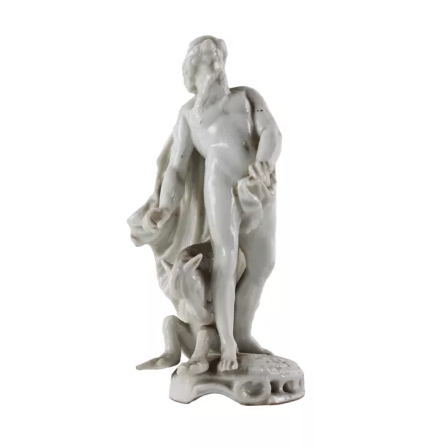 Statuetta Antica Napoli Italia 1771-1834 Porcellana di Capodimonte Poseidone