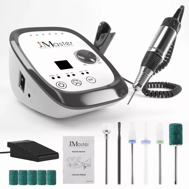 Perceuse à ongles 35 000 tr/min électrique manucure pédicure Contrôle tactile