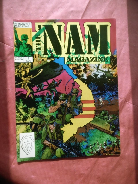 Vintage May 1988 US MARVEL War Military Graphic art Comic THE 'NAM MAGAZINE #1