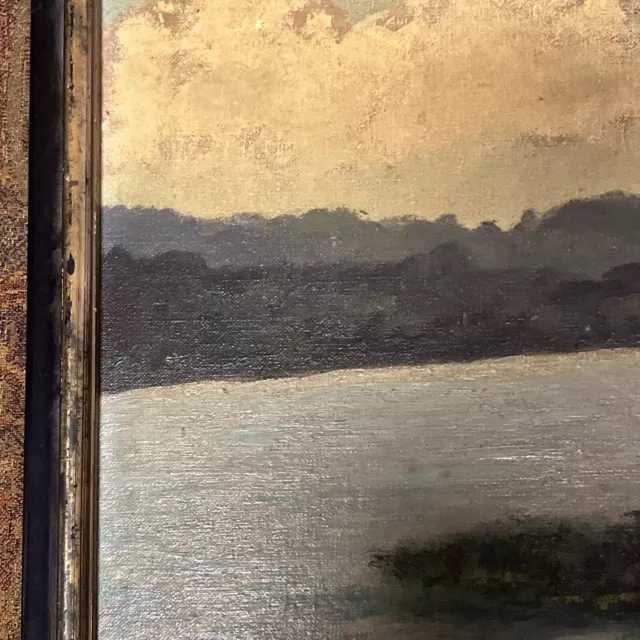 Late 19th / Early 20th Century Oil On Board By New York Artist Louis Saphire 3
