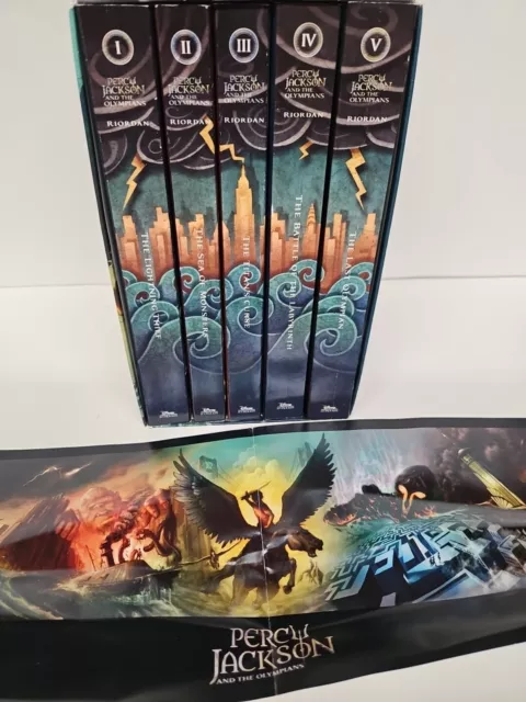 Percy Jackson and the Olympians 5 book set Rick Riordan Paperbacks