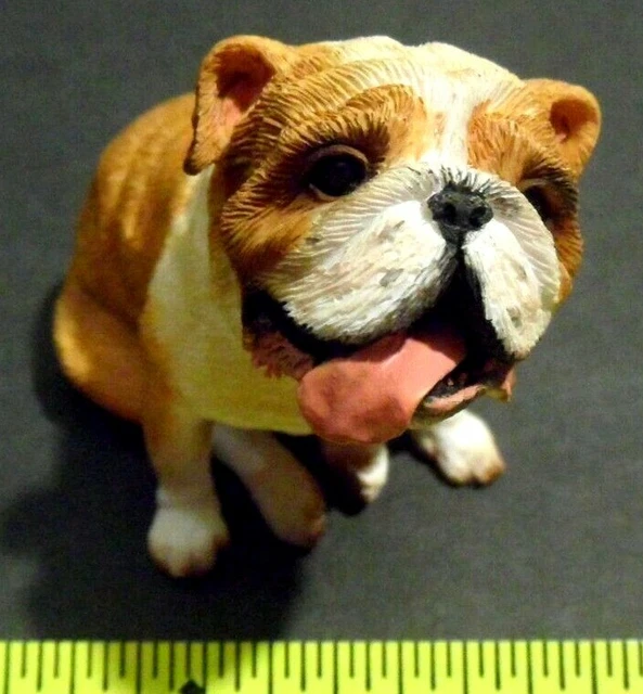Sandicast Sitting Fawn Bulldog Sculpture Figurine SS02201 2" Tall NIB Dog
