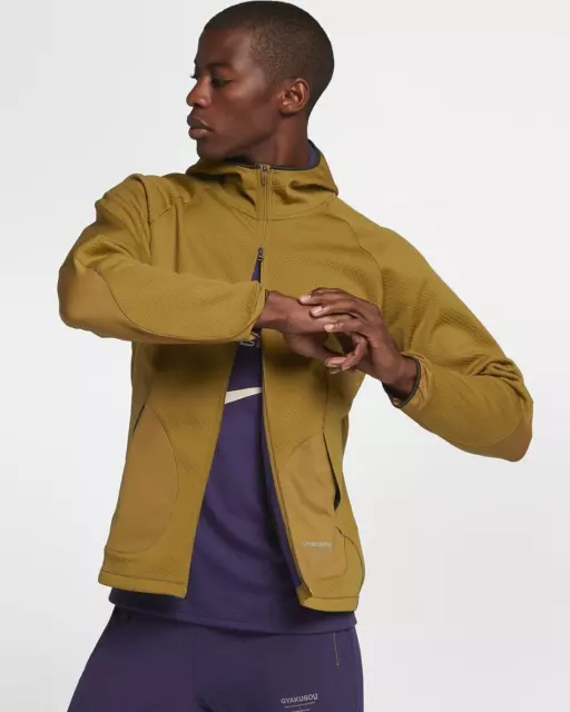 NIKE X UNDERCOVER Gyakusou Running Fleece Jacket Hoodie Zip Desert XL Nickelab 74.66 PicClick UK