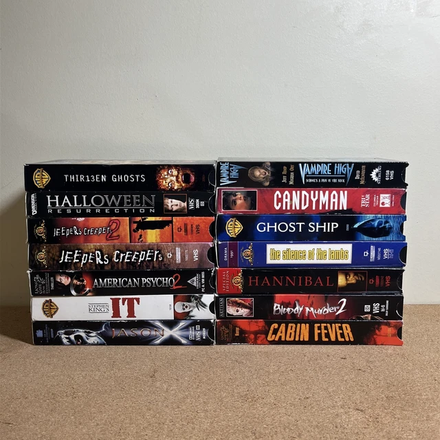 VINTAGE HORROR MOVIES VHS cassettes Lot Of 14 39.99 PicClick