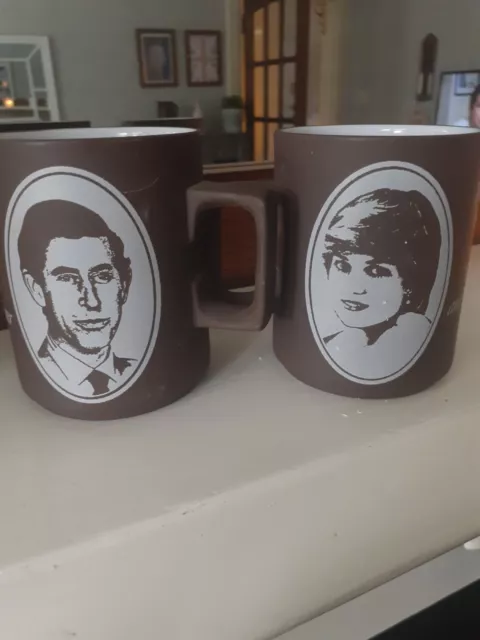 Charles and Diana Hornsea Commemorative Royal Wedding Mug Brown Gold
