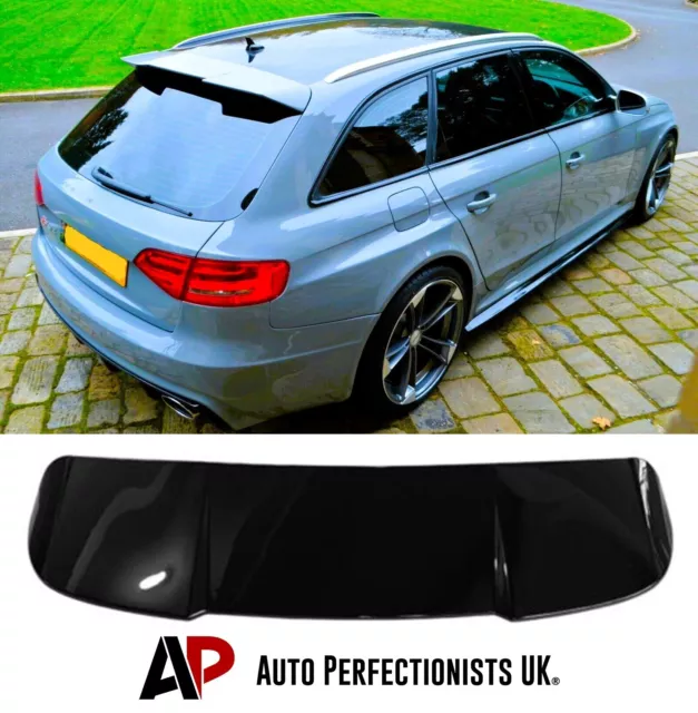 Audi ""RS4 Style Look"" A4 S4 B8 Avant Estate 8K spoiler tetto nero lucido 2008-16