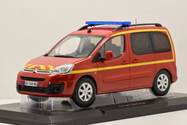 Voiture miniature pompiers Citroën Berlingo 2017 - Norev - 1/18