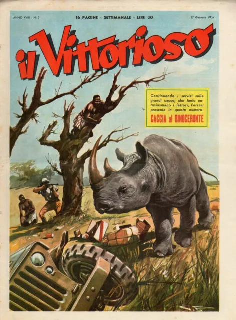 [MAB35] rivista a fumetti VITTORIOSO anno 1954 numero 3