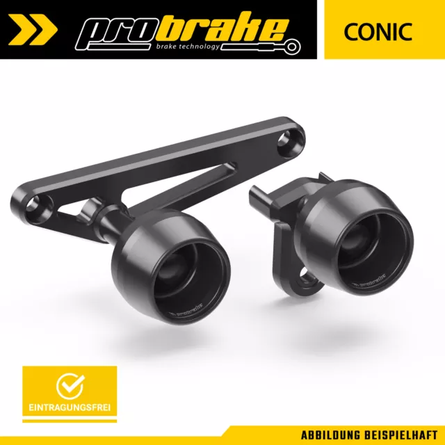 Sturzpads CONIC Schwarz für Suzuki SV 650 (19-) WCX0+WCX1