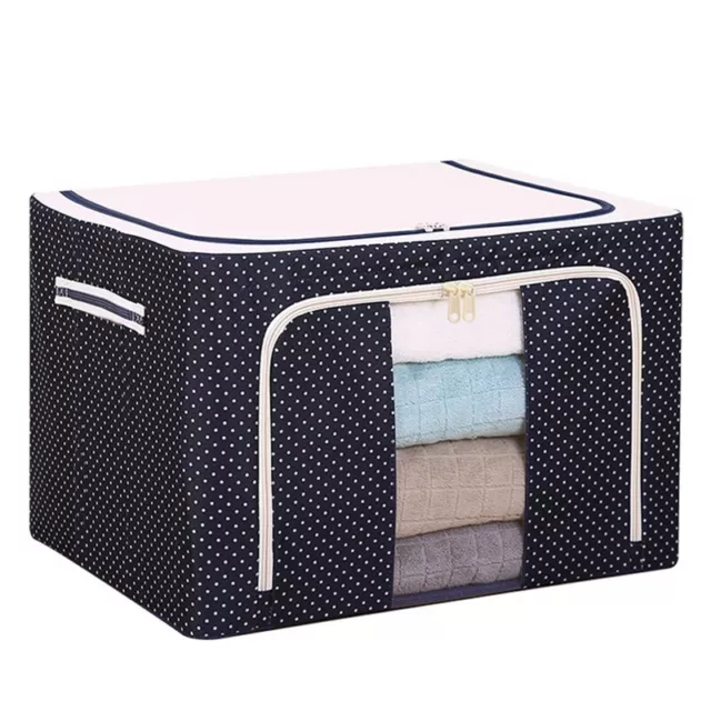 Caja de Almacenamiento de Ropa de Tela Oxford de 66 L con  de Acero Bo3425