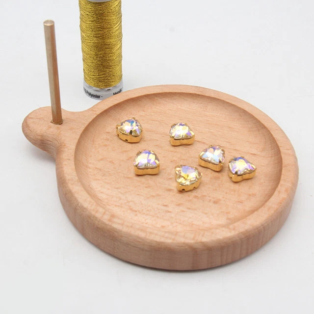 Spool Halter 2-in-1 Perle Weben Werkzeug Handwerk Perle Droht Tablett 5