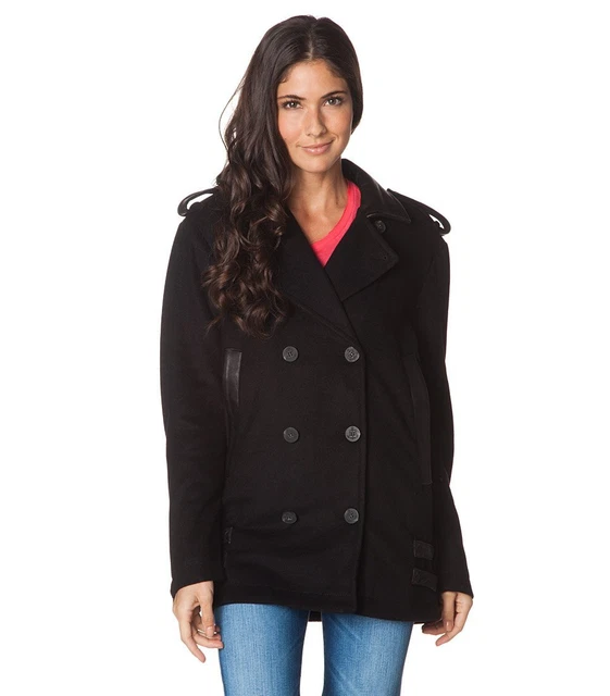 Manteau Doudoune Verazzano Femme En Cuir Et Renard - Taille XL, Noir, Neuf Avec étiquettes
