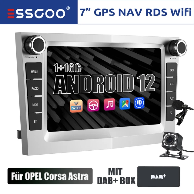 Android 12 DAB+ Autoradio GPS MIK KAM Für Opel Zafira B Astra Corsa D Veatra C/D