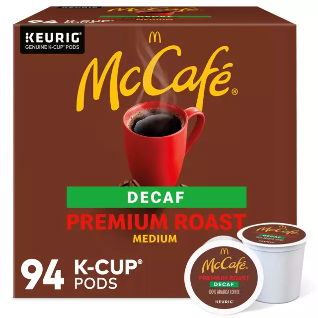 McCafe Decaf Premium Roast K-Cup Coffee Pods (94 ct.) Free/Fast  Shipping