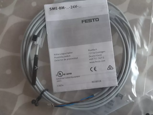 FESTO SME-8M-DS-24V Proximity Sensor, FESTO PROXIMITY SWITCH SME-8M-DS-24V