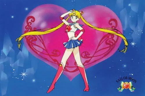 91333 SAILOR MOON TV SHOW PINK HEART Wall Print Poster Plakat