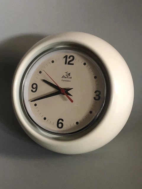 Vintage Clock Orologio Tavolo Design Space Age Ball 1970  STORCH Transistor