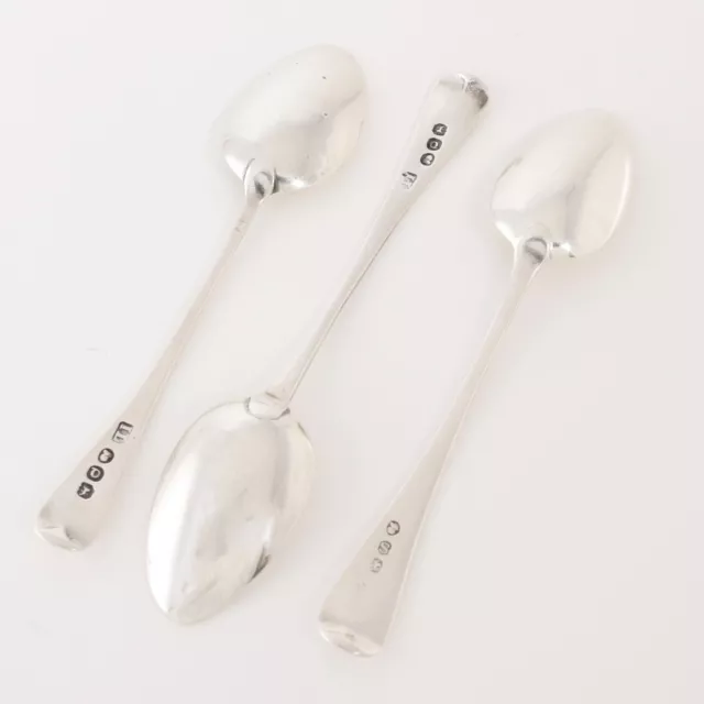 3 John Lias English Georgian Sterling Silver Teaspoons 1811-13 No Monogram 2