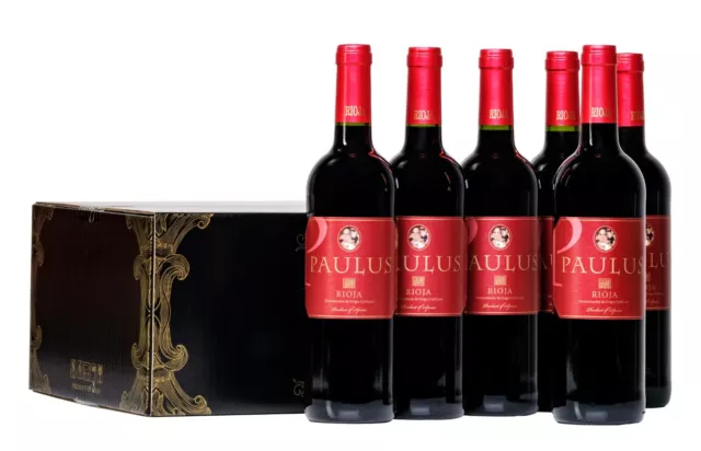 Paulus Vino Tinto Joven - D.O.C Rioja Botellas 6 x 750 ml-Total: 4500 ml, 13,0%