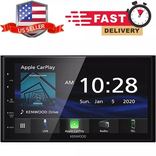 Kenwood DMX4707S 6.8" Touchscreen Double Din Receiver Android Auto/Apple Carplay