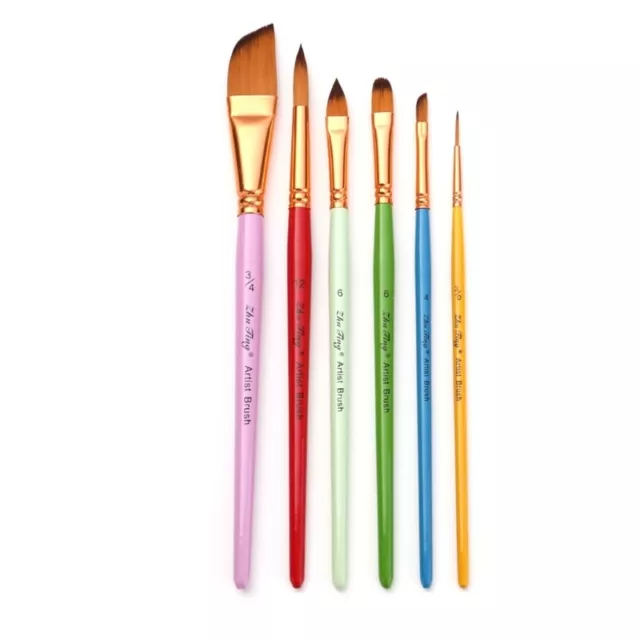 Artist Paint Brushes Round Tip/Flat Tip/Oblique/Tip/Fine Tip, for Painting