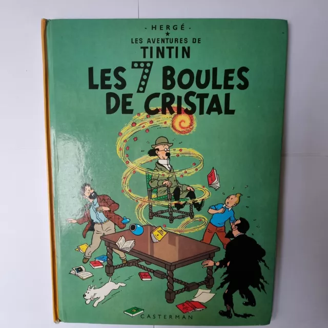 Lerge Les Adventures De TinTin Les 7 Boules De Cristal. (French) 1975 HB Book