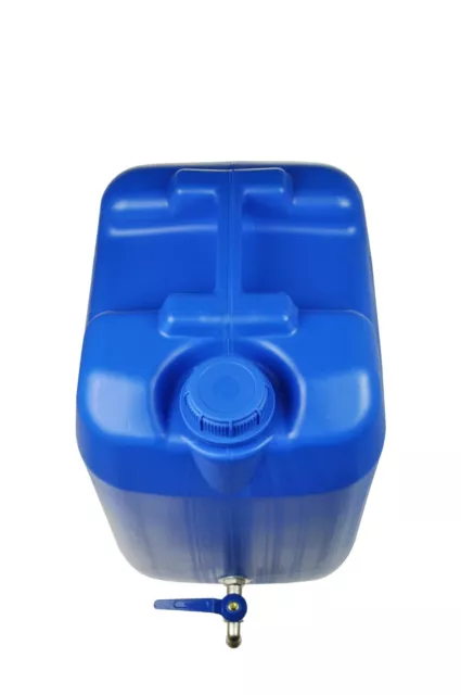 Bleu Réservoir D'Eau Bidon D'Eau Avec Galvanisé Coq Trinkwasserkanister 20 L