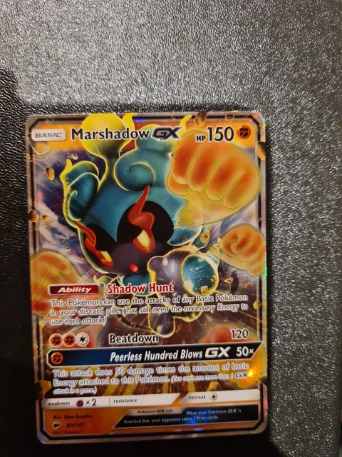 Pokémon TCG Marshadow GX Burning Shadows 80/147 Holo Ultra Rare