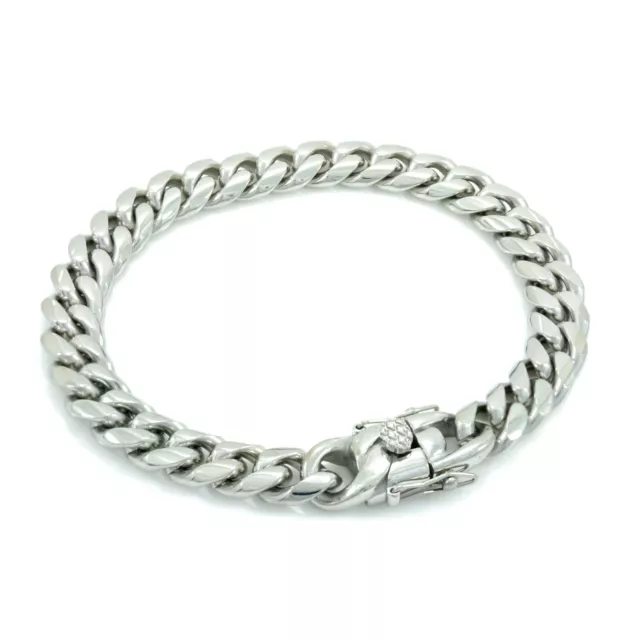 7.5inch Small Size Stainless Steel 6mm-10mm Miami Cuban Curb Link Chain Bracelet