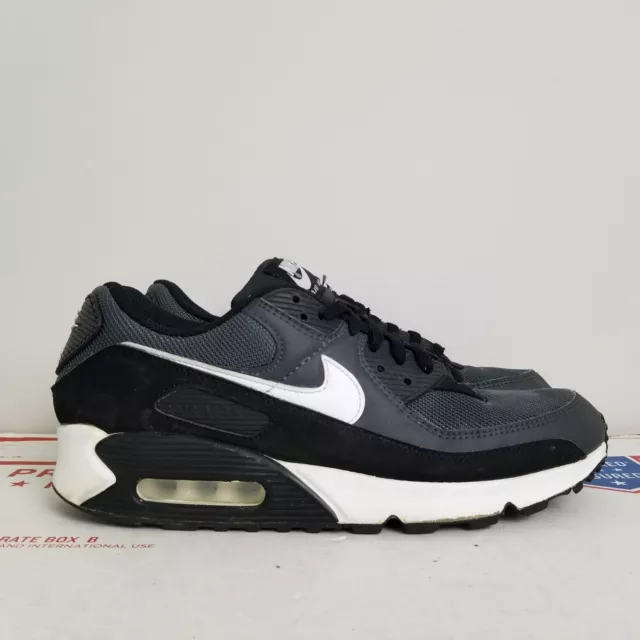 Nike Air Max 90 Iron Gray Shoes Sneakers Black White CN8490-002 Mens 10