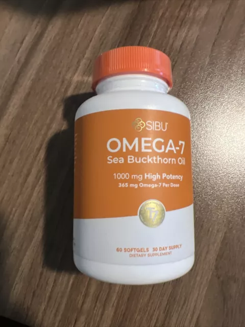 SIBU Omega 7 Sea Buckthorn Oil Soft gels, 60 ct