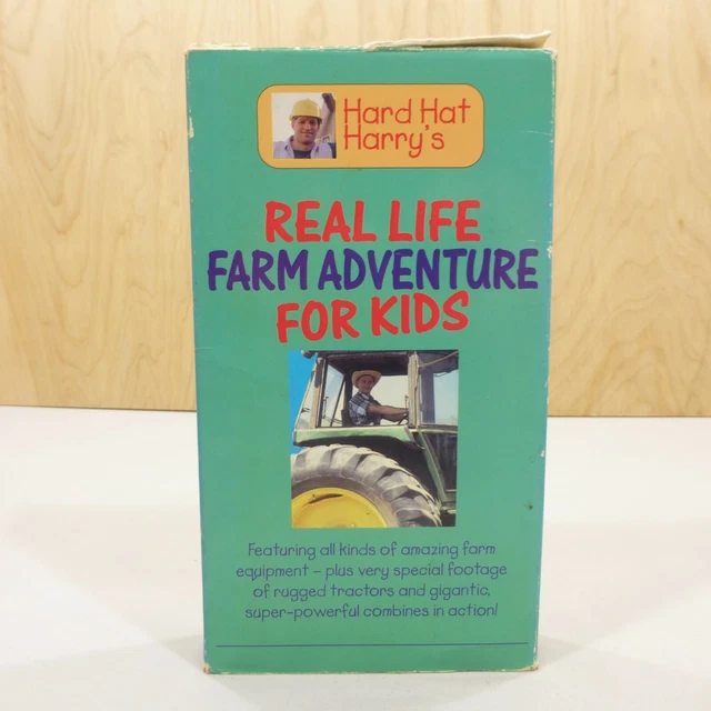 REAL LIFE FARM Adventure For Kids VHS Tape Hard Hat Harry Tractors