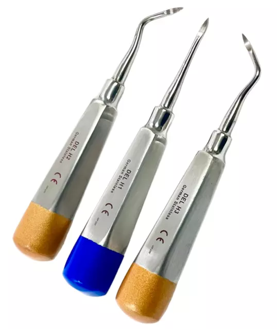 Dental Root Elevators HEIDBRINK Oral Surgery Luxating Root Picker Elevator-3 Pcs