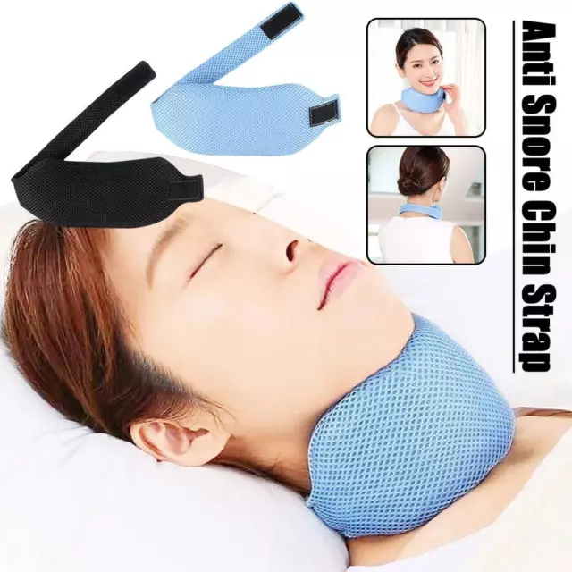 Anti Snore Chin Strap For Men Women Adjustable Stop Snoring Sleep Neck Brac N1A0 3