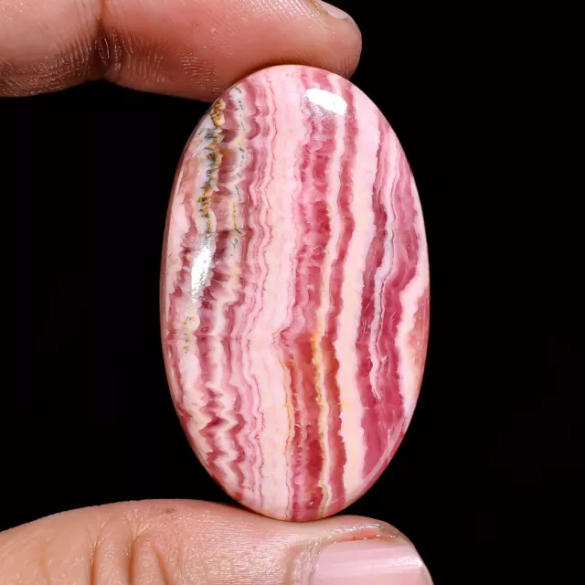 Natural Rhodochrosite Oval Shape Cabochon Loose Gemstone 40X24X6 MM 70.5 Cts.