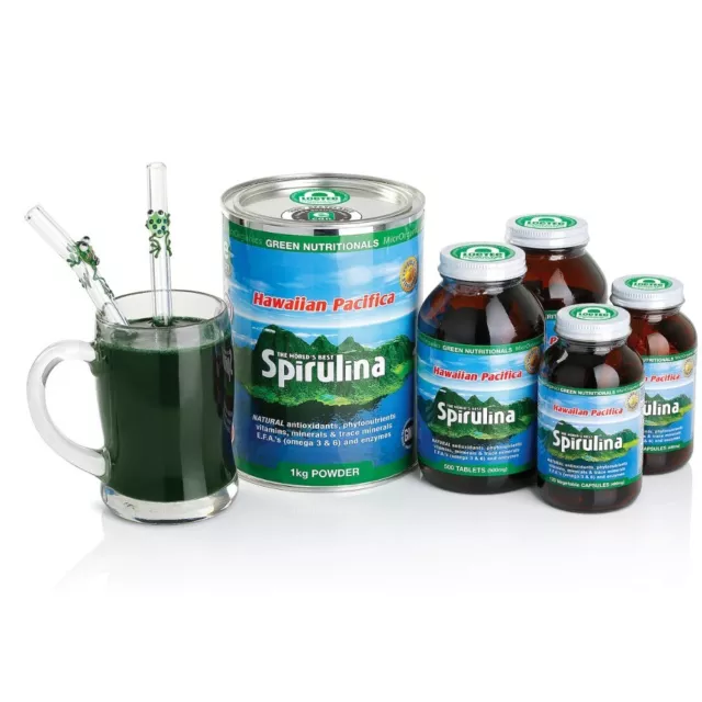 MicrOrganics Green Nutritionals Hawaiian Pacifica Spirulina Powder 100g - 1KG