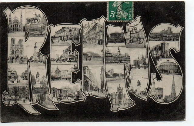 REIMS - Marne - CPA 51 - Cartes Souvenir - carte multi vues
