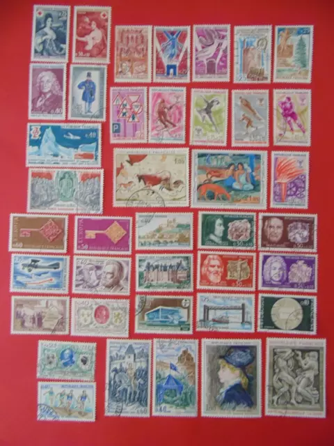 timbres France oblitérés année 1968 compléte