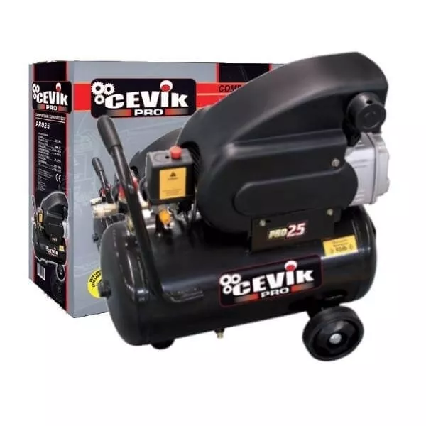 Compresor De Aire Cevik Pro 25 2Hp 25 Litros 8 Bares