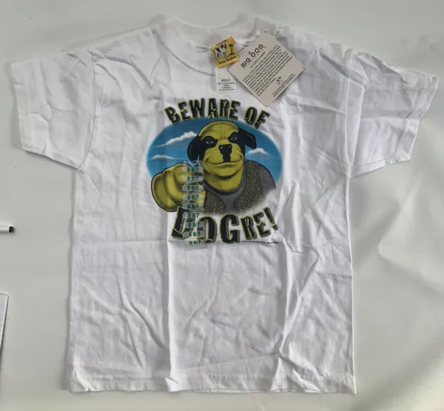 Big Dogs ‘Beware of DOGRE’ Shrek Parody Kids T Shirt NEW Size S 6/7 with tag