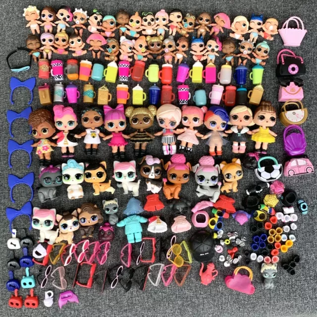 100/200Pcs LOL Surprise Doll Queen Bee Kitty Punk Unicorn Lil Pet Outfit Set Toy