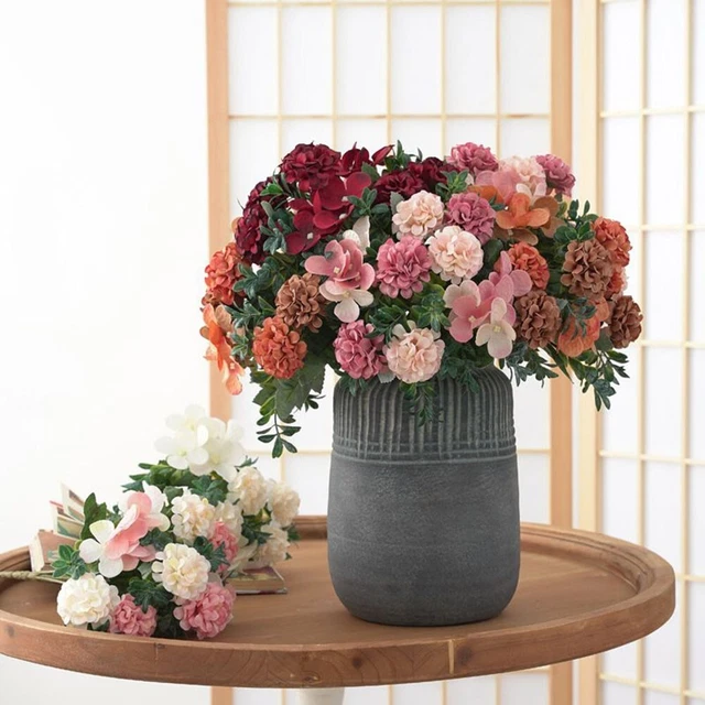 Fleurs Artificielles MWOOT - 20 Pièces Pivoines Roses, DIY Déco