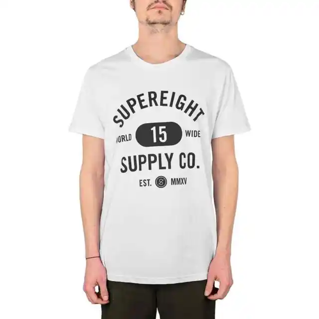 Supereight Supply Co Worldwide S/S T-Shirt - blanc/noir