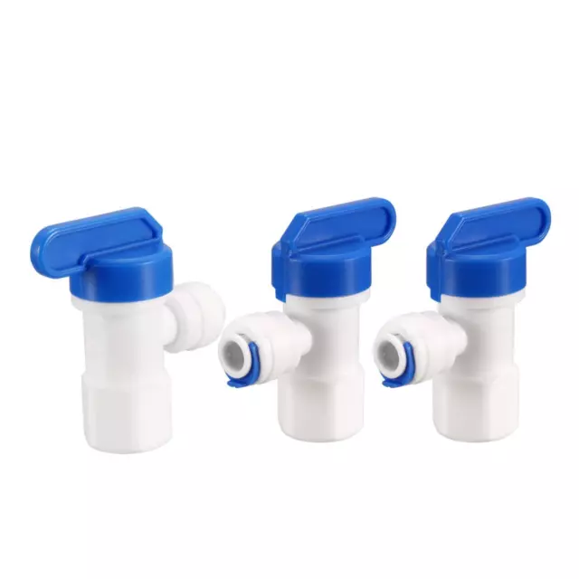 Tank Ball Valve G1/4 X 1/4" Tube 3pcs for RO Water Reverse Osmosis Filter system