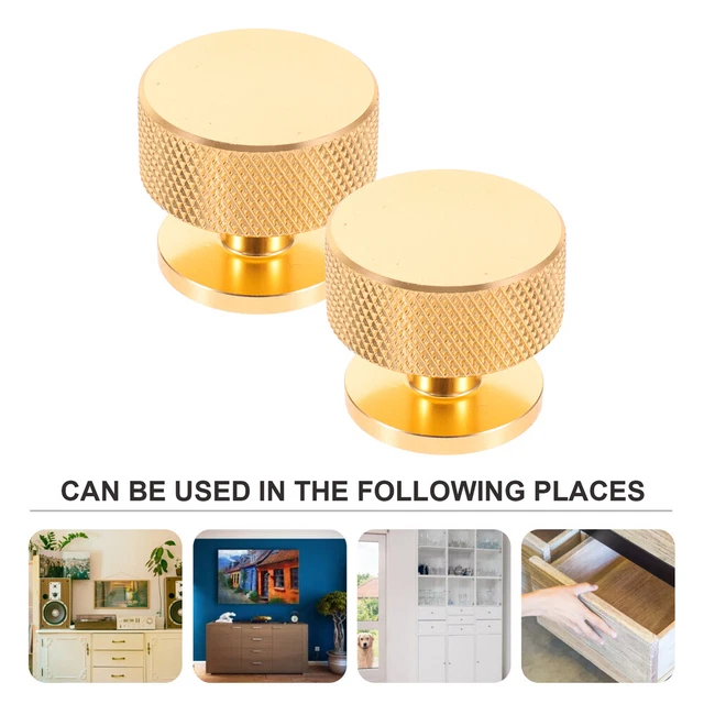 Black Kitchen Cabinet Knobs Round Drawer Knobs Handle Dressing Table 4