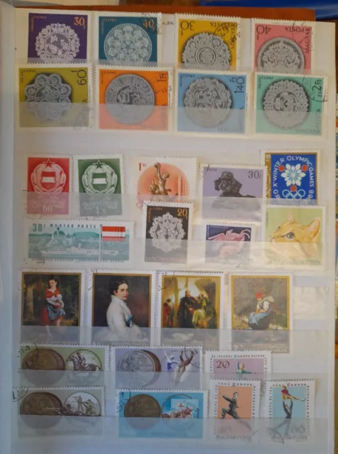 48 Magyar Posta 6, 36 Filler Porto Vintage stamps, India, Poslca, Norge,  Romana