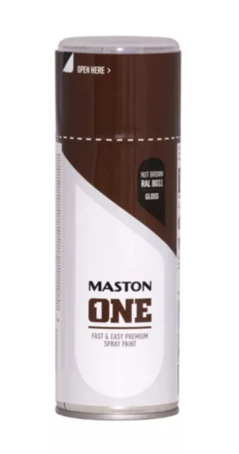 Spray ONE Gloss Nut Brown RAL8011 400ml