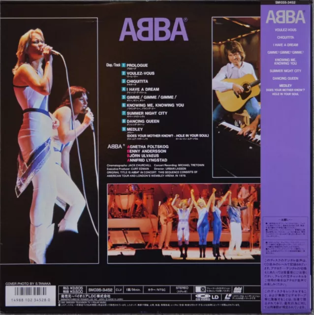 ABBA / in Concert 1979 Laserdisc JAPAN LD w/OBI SM035-3452 2