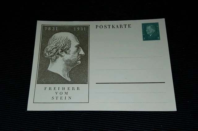 DEUTSCHES REICH Ganzsache Postkarte P 193 FREIHERR VOM STEIN ungelaufen
